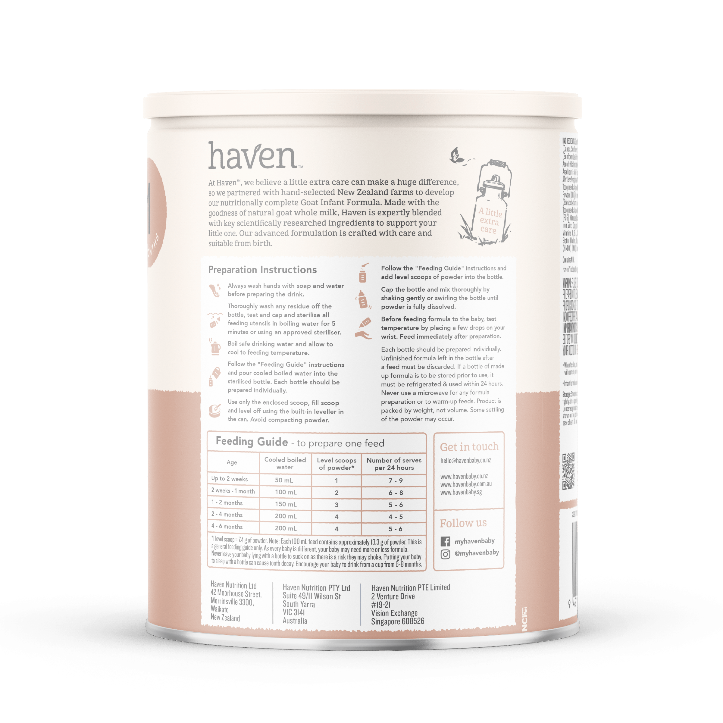 Etapa 1 - Fórmula de Inicio a base de Leche de Cabra