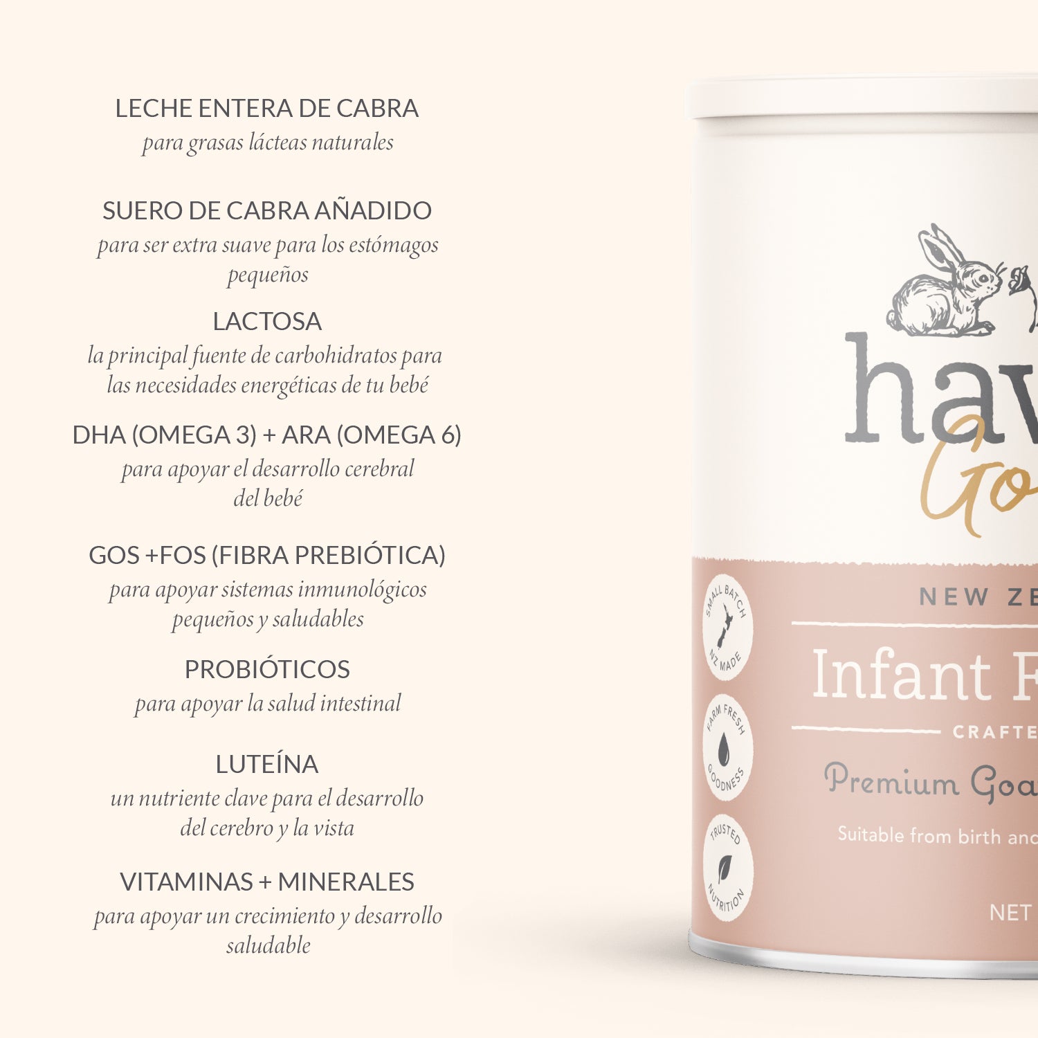 Etapa 1 - Fórmula de Inicio a base de Leche de Cabra