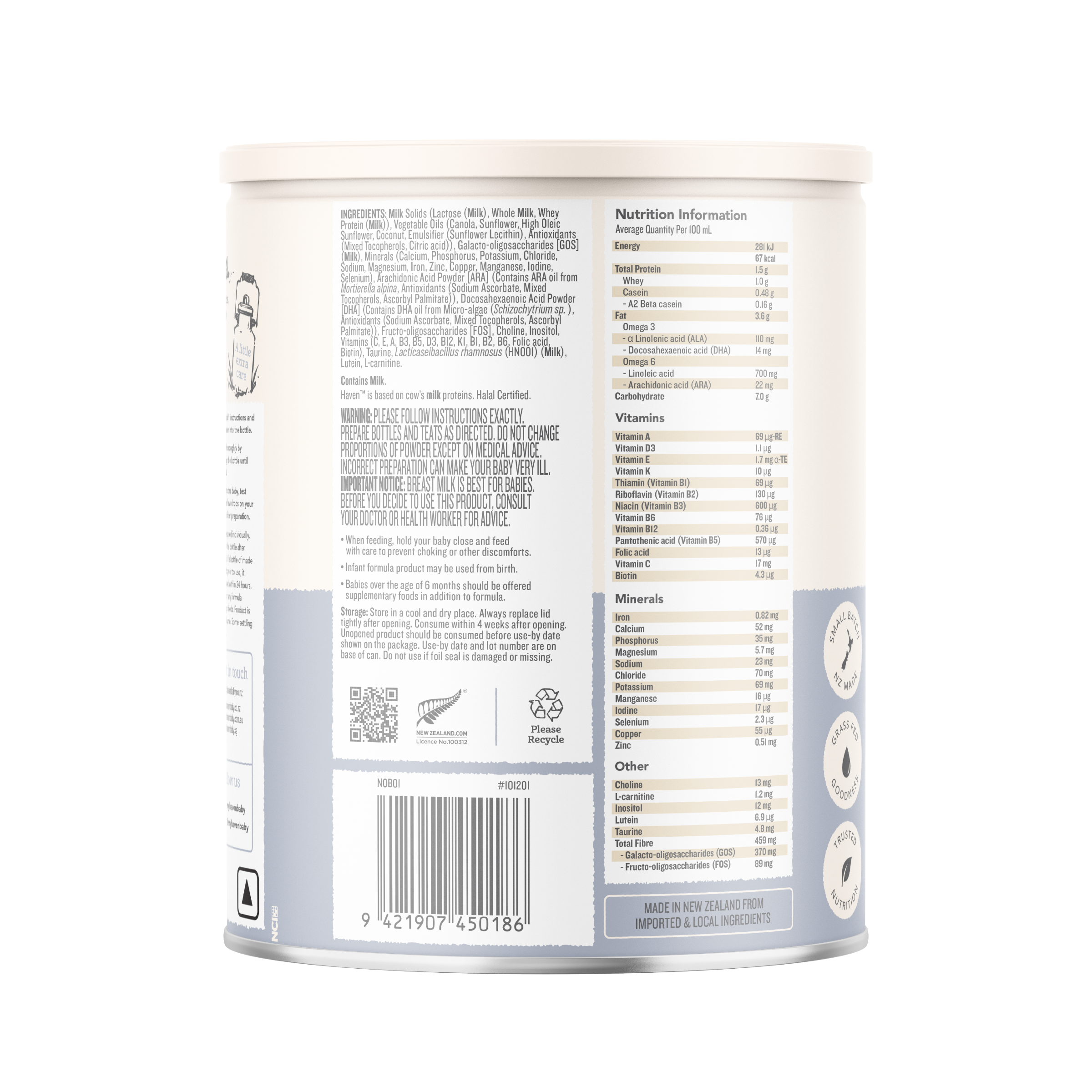 Etapa 1 - Fórmula de Inicio a base de Leche de Vaca A2/A2