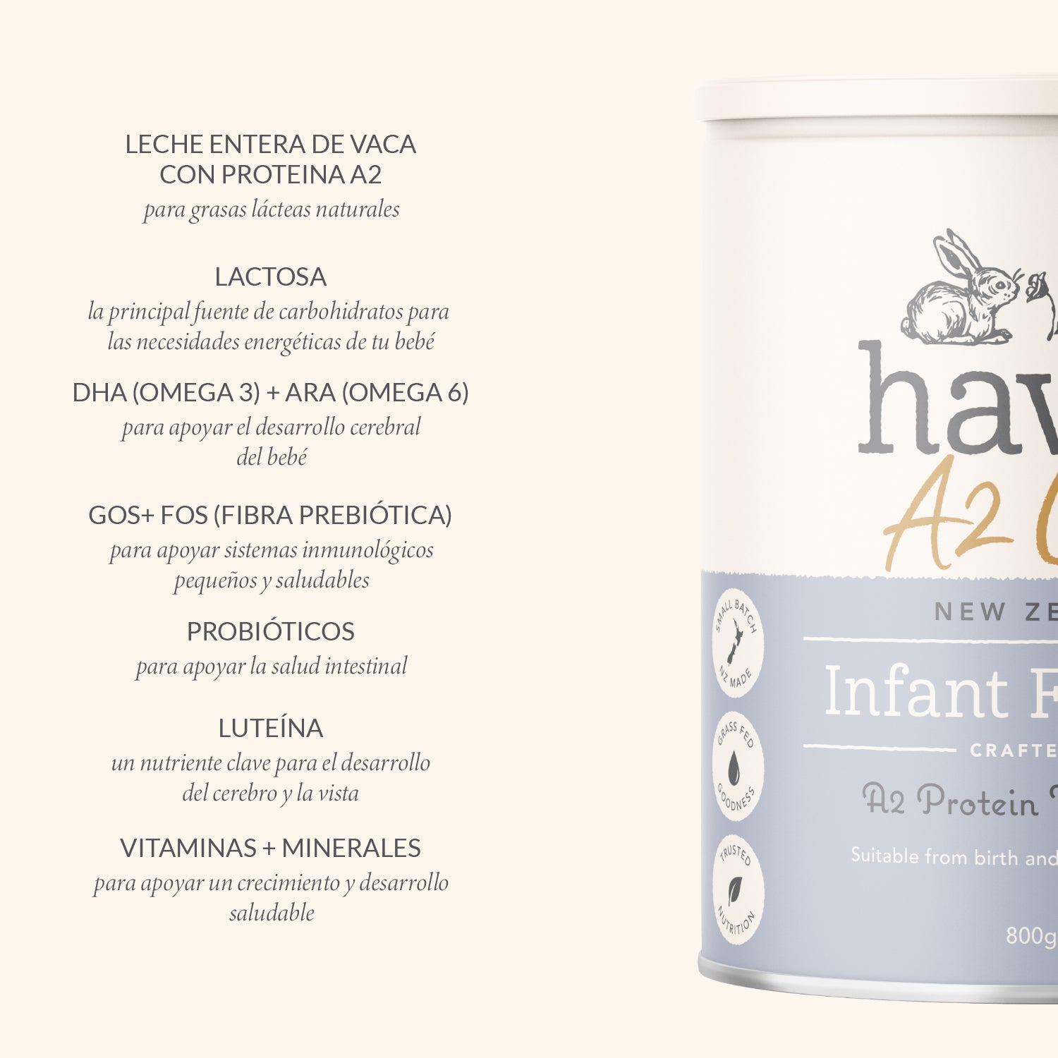 Etapa 1 - Fórmula de Inicio a base de Leche de Vaca A2/A2