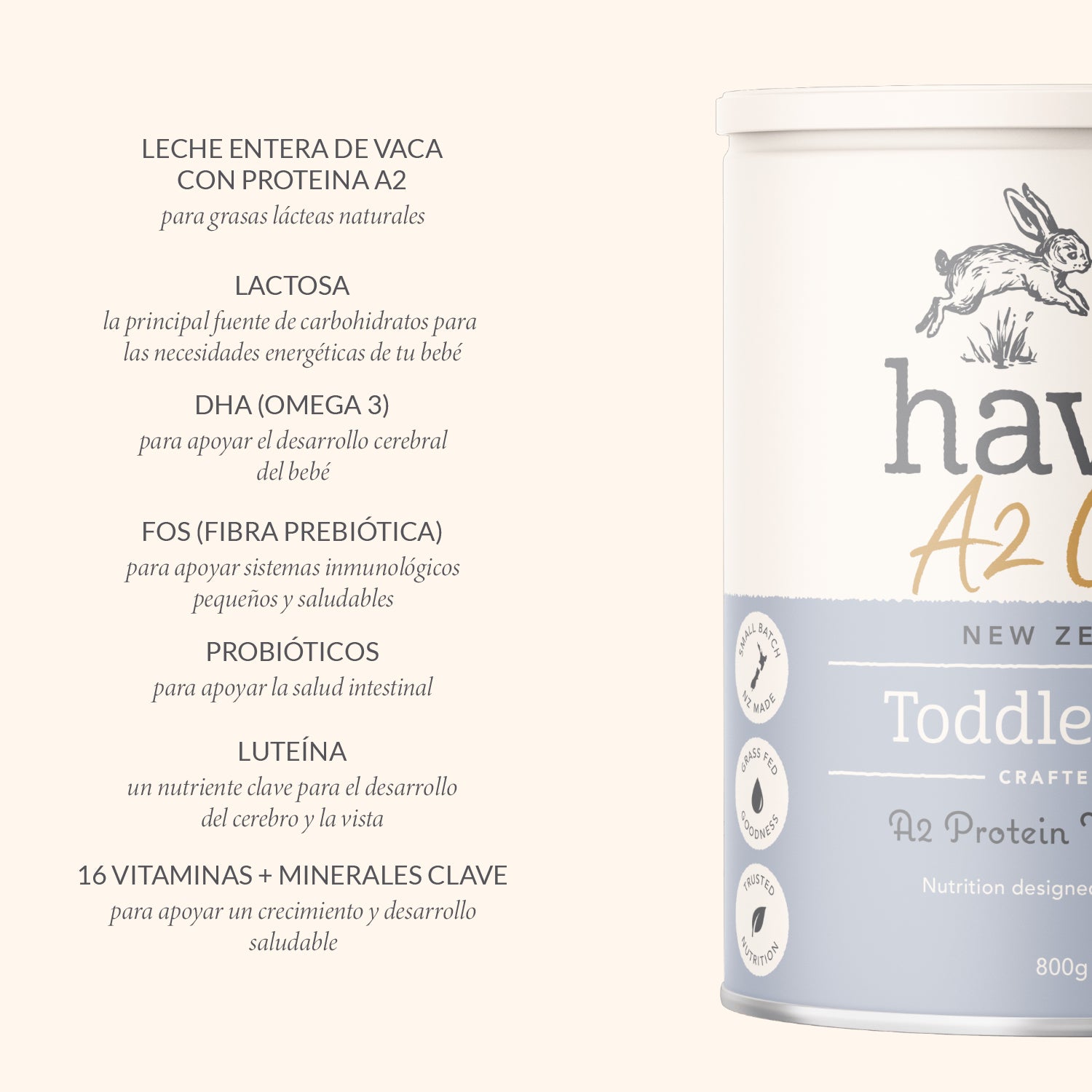 Etapa 3 - Alimento Lácteo de Crecimiento a base de Leche de Vaca A2/A2